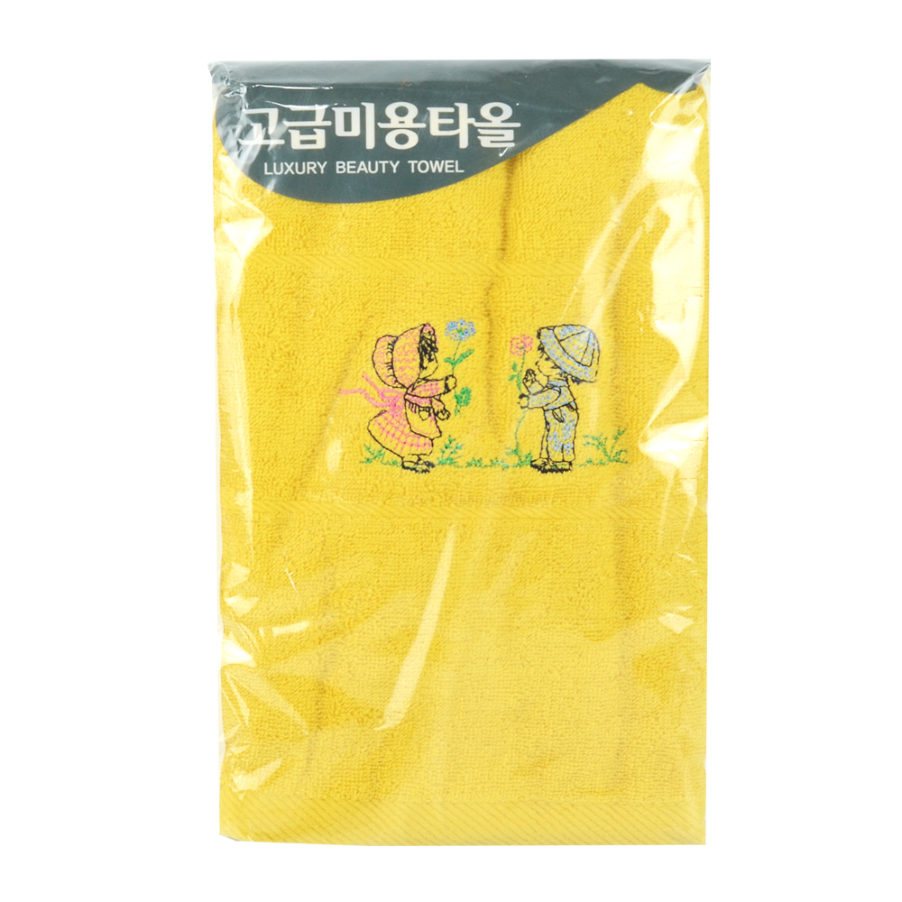 00093 유나 소녀자수타올-개별포장 5개/40X80cm